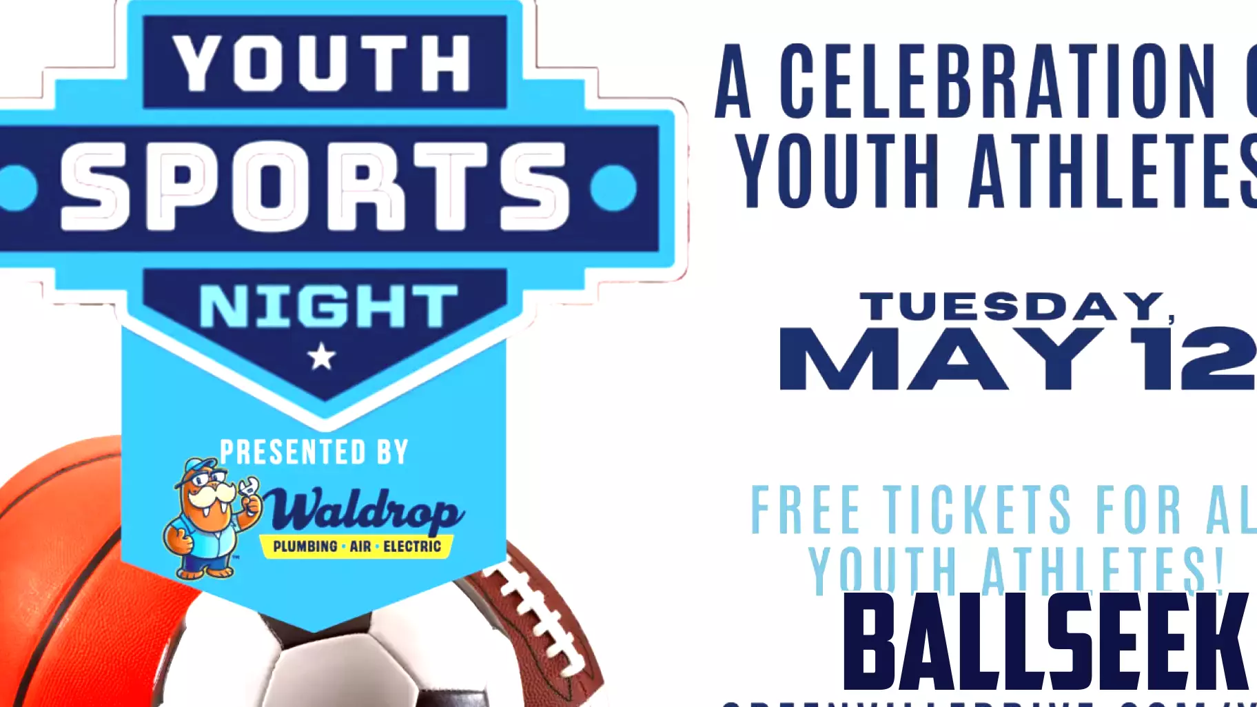 Drive to Celebrate Youth Sports Athletes at Fluor Field