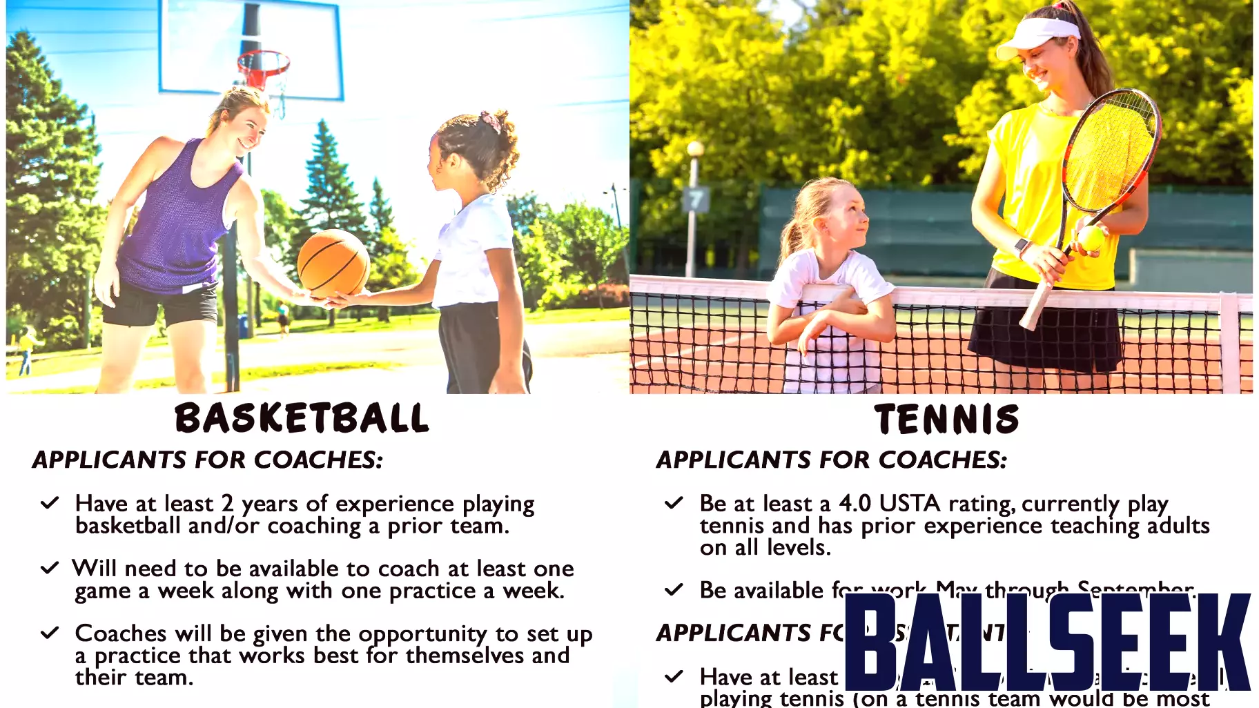 Now Hiring: Summer Jobs Available for Youth Sports Positions