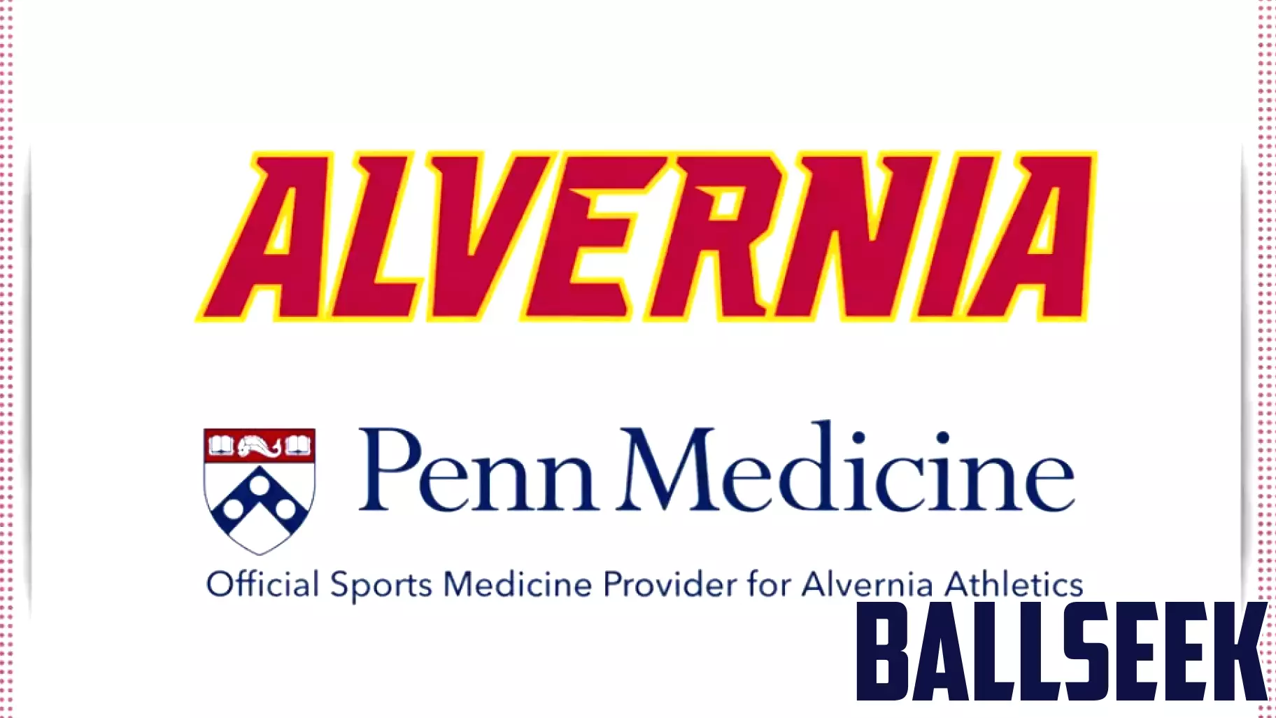 Penn Medicine named Alvernia University's official sports medicine provider