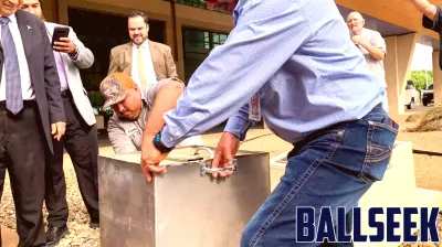 Time capsule buried in 2010 opened in Laredo